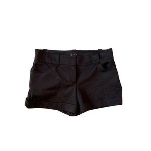 With Black Short Women's Size Large Casual Low Rise Polyester Shorts